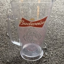 Budweiser Plastic 9” Pitcher - Bow Tie & Crest Logo - 60oz Grimm Industries picture