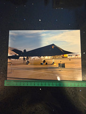 : Vintage F-117A Nighthawk Stealth Fighter Photo Las Vegas Nellis AFB 1990s 8x10 picture