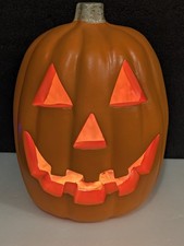 VTG 1998 Paper Magic Group Light Up Jack-o-Lantern Pumpkin 16
