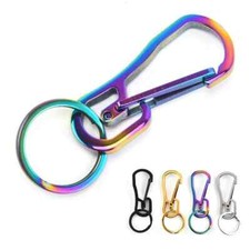 Stainless Steel Keychain Men's Car Buckle Key Chain Waist Hook Metal Key Chain picture