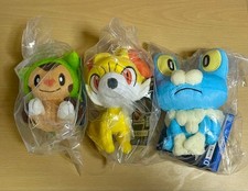 Pokemon 30th Chespin Fennekin Froakie Plush Complete Set 3 Ichiban Kuji D Prize picture