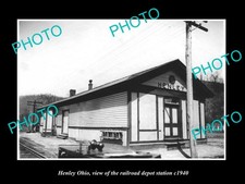 Henley Ohio The Railroad Depot Station C1940 Large Historic Old Photo picture