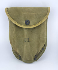 WWII US M1943 Shovel Cover 1944 Tulsa Canvas Entrenching Tool Carrier Original picture