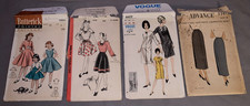 Group of 4  Old  Clothing Patterns  Vogue  Advance  Hollywood  Butterick picture