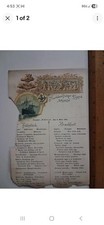 1901 Norddeutscher Lloyd MENU Breakfast English/German BREMEN Maritime picture