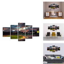 Yatsen Bridge 5 Piece Canvas Wall Art Modern Fenway Park Painting Landscape picture
