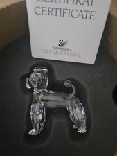 Swarovski Crystal Poodle Dog 7619 NR000003 Discontinued Vintage Figurine AUSTRIA picture