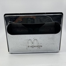 Vintage McDonald's Chrome Spring Loaded Napkin Dispenser picture