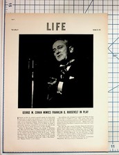 1937 LIFE Magazine George M. Cohan FDR Play 