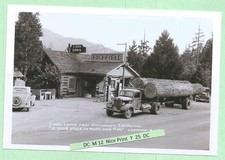 Found PHOTO of Old ARCO Richfield Oil Gas Station & Logging Truck Dunsmuir Calif picture