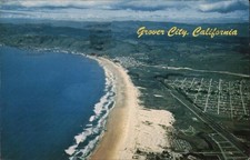 Grover City, California CA Aerial View City 1964 Arroyo Grande Original Vintage picture