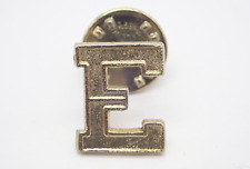 E Letter e Vintage Lapel Pin picture