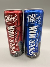 Dr Pepper Spider-Man Un Nuevo Dia Mexico Cans Set Original & Dark Berry Limited picture