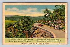 Crookston MN-Minnesota, Scenic Greetings, Roadway, Vintage c1938 Postcard picture