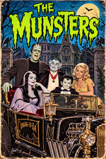 The Munsters Family Classic retro TV show Herman Poster Print picture