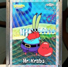 💥/175💥 Mr. Krabs - 2025 Topps Chrome SpongeBob SquarePants - Wave /175 picture