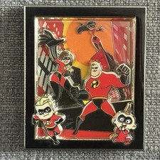Disney Heroes vs Villains Event Shadow Box The Incredibles LE 1000 Pin C4 picture