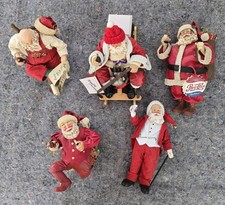 Vintage Possible Dreams Clothtique Pepsi Cola Santa Lot of 5 Norman Rockwell picture
