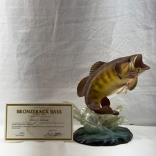 Danbury Mint “Bronzeback Bass” by George Kruth – With Certificate picture