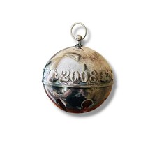 2008 Wallace 38th edition silver plate sleigh Bell Christmas ornament picture