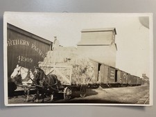 Terry MT RPPC Train Depot 1910 Northern Pacific Chicago Milwaukee Puget Sound RR picture