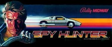 Spy Hunter Arcade Marquee High Quality 22.5”x9.6” Factory Sized Translite picture