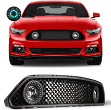Compatible with [2015 2016 2017 Ford Mustang S550] Halo Ring DRL Upper Grille... picture