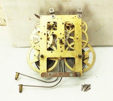 Vtg antique Ingraham mechanical wind up mantel clock movement mechanism picture
