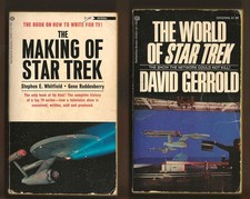 1970s THE MAKING OF STAR TREK + THE WORLD OF STAR TREK - Ballantine paperbacks picture