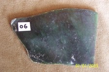 Nephrite JADE- slab dark green (06) approx 3