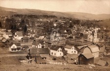 Wellsboro Pennsylvana Aerial Birdseye 1908c RPPC Photo Postcard COPY picture