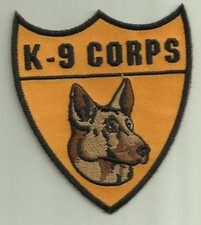 K-9 CORPS U.S.ARMY PATCH DOG HANDLER GERMAN SHEPHERD SOLDIER WAR PUPPY K9 POLICE picture