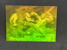 1993 Skybox Marvel Spider-Man Vs Venom Green 3-D Hologram Card SSP picture