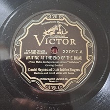 DANIEL HAYNES / PACE JUBILEE SINGERS - Waiting At The End Of The Road / Old Time picture