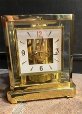 Excellent Jaeger LeCoultre Square Dial Atmos 528-8 Clock Working Great picture