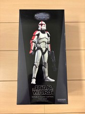 Sideshow Star Wars Republic Clone Captain 1/6 Scale Figure Phase 1 Armor picture