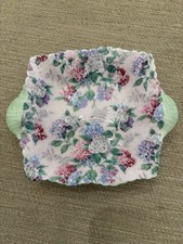 Vintage Shelley England Pink Summer Glory Dainty Sweetmeat Dish Or Pin Tray picture