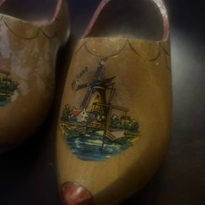 vintage dutch wooden shoes picture