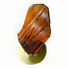 Rarest Orange Red Brookite Crystal Raw Breathtaking Specimen Natural Alps France picture