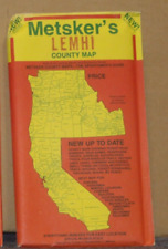 Mid 1990's Metsker's Map of Lemhi County, Idaho picture