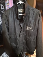 Vintage 70s/80s Bud King Of Beers Zip Up Jacket Size M/L picture