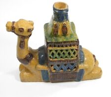 Vintage Hand Painted Ceramic Camel Candlestick Holder #3574  picture