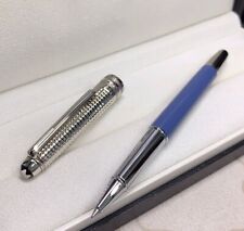 Luxury 164 Metal Series Glacier Blue - Silver Color 0.7mm Rollerball Pen No Box picture