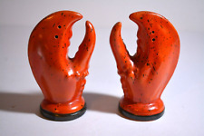 Vintage Lobster Claw Salt & Pepper Shakers Japan picture