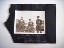 Vintage B&W Photo of 3 of Spring Lake, NJ Finest w/ Chief Motorcycle Officer  * picture