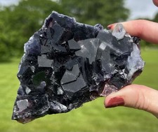 Museum Grade, Rare, Red Phantom Fluorite Specimen 265 Grams picture
