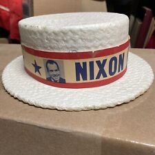 Very Rare Nixon/Agnew Styrofoam Political Campaign Hat-President/Vice picture