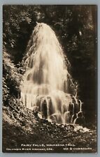 Fairy Falls Waukeena Trail Columbia River Hwy ORE. Cross & Dimmitt RPPC Postcard picture
