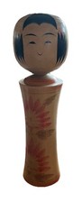 Vintage 1930’s Japanese Kokeshi Doll  10” Wood  Traditional Signed picture