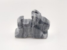 Vintage Miniature Hand  Carved Stone Rabbit Sculpture From Mexico  picture
